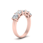 Load image into Gallery viewer, 1.5-ct.-diamond-5-stone-ring-cushion-cut-in-rose-gold-FD8008CUB-1.5CT-NL-RG.jpg