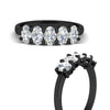 Load image into Gallery viewer, 1.5-ct.-diamond-five-stone-anniversary-band-in-black-gold-fdwb8008ovangle3-1.50ct-nl-bg.jpg