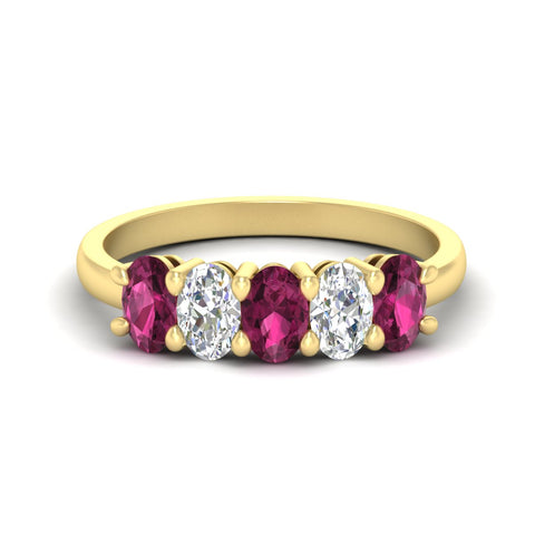 1.5-ct.-pink-sapphire-five-stone-anniversary-band-in-yellow-gold-fdwb8008ovgsadrpisleep-1.50ct-nl-yg.jpg