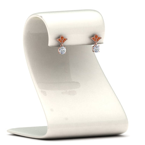 1.5-ct.-round-vintage-look-diamond-earring-with-orange-sapphire-in-14K-rose-gold-FDEAR8425-0.75CTGSAOR-NL-RG