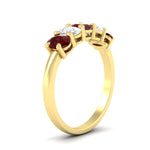 Load image into Gallery viewer, 1.5-ct.-ruby-five-stone-anniversary-band-in-yellow-gold-fdwb8008ovgrudrangle2-1.50ct-nl-yg.jpg