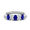 Load image into Gallery viewer, 1.5-ct.-sapphire-five-stone-anniversary-band-in-white-gold-fdwb8008ovgsablsleep-1.50ct-nl-wg.jpg