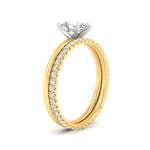 Load image into Gallery viewer, 1.5-mm-pear-shaped-solitaire-ring-with-eternity-band-in-yellow-gold-fdens11590peangle2-1.50mm-nl-yg.jpg?v=1759297161
