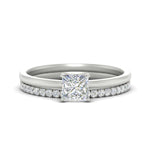 Load image into Gallery viewer, 1.5-mm-princess-cut-solitaire-ring-with-eternity-band-in-white-gold-fdens11590prsleep-1.50mm-nl-wg.jpg?v=1759297168
