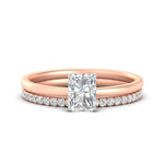 Load image into Gallery viewer, 1.5-mm-radiant-cut-solitaire-ring-with-eternity-band-in-rose-gold-fdens11590rasleep-1.50mm-nl-rg.jpg?v=1759297240
