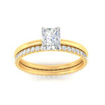 Load image into Gallery viewer, 1.5-mm-radiant-cut-solitaire-ring-with-eternity-band-in-yellow-gold-fdens11590raangle5-1.50mm-nl-yg.jpg?v=1759297240
