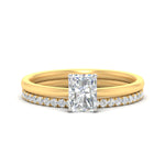 Load image into Gallery viewer, 1.5-mm-radiant-cut-solitaire-ring-with-eternity-band-in-yellow-gold-fdens11590rasleep-1.50mm-nl-yg.jpg?v=1759297240
