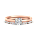 Load image into Gallery viewer, 1.5-mm-round-cut-solitaire-ring-with-eternity-band-in-rose-gold-fdens11590rosleep-1.50mm-nl-rg.jpg?v=1759297194