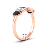 Load image into Gallery viewer, 1.50-carat-5-stone-classic-wedding-band-black-diamond-teardrop-in-rose-gold-fdwb8008peblackangle2-1.50ct-nl-rg-hw.jpg