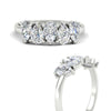 Load image into Gallery viewer, 1.50-carat-5-stone-classic-wedding-band-diamond-teardrop-in-white-gold-fdwb8008peangle3-1.50ct-nl-wg.jpg