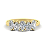 Load image into Gallery viewer, 1.50-carat-5-stone-classic-wedding-band-diamond-teardrop-in-yellow-gold-fdwb8008pesleep-1.50ct-nl-yg.jpg
