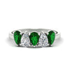 Load image into Gallery viewer, 1.50-carat-5-stone-classic-wedding-band-emerald-teardrop-in-white-gold-fdwb8008pegemgrsleep-1.50ct-nl-wg.jpg