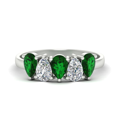 1.50-carat-5-stone-classic-wedding-band-emerald-teardrop-in-white-gold-fdwb8008pegemgrsleep-1.50ct-nl-wg.jpg
