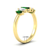 Load image into Gallery viewer, 1.50-carat-5-stone-marquise-emerald-wedding-band-in-yellow-gold-fdwb8008mqgemgrangle2-1.50ct-nl-yg-hw.jpg
