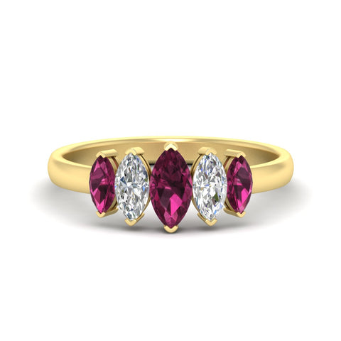 1.50-carat-5-stone-marquise-pink-sapphire-wedding-band-in-yellow-gold-fdwb8008mqgsadrpisleep-1.50ct-nl-yg.jpg