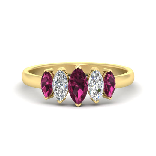 1.50-carat-5-stone-marquise-pink-sapphire-wedding-band-in-yellow-gold-fdwb8008mqgsadrpisleep-1.50ct-nl-yg.jpg