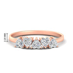 Load image into Gallery viewer, 1.50-carat-anniversary-wedding-ring-heart-shape-diamond-in-rose-gold-FD9600HTB-1.50CT-NL-RG-HW
