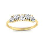 Load image into Gallery viewer, 1.50-carat-anniversary-wedding-ring-heart-shape-diamond-in-yellow-gold-FD9600HTBANGLE5-1.50CT-NL-YG

