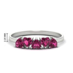 Load image into Gallery viewer, 1.50-carat-anniversary-wedding-ring-heart-shape-pink-sapphire-in-white-gold-FD9600HTBGSADRPI-1.50CT-NL-WG-HW
