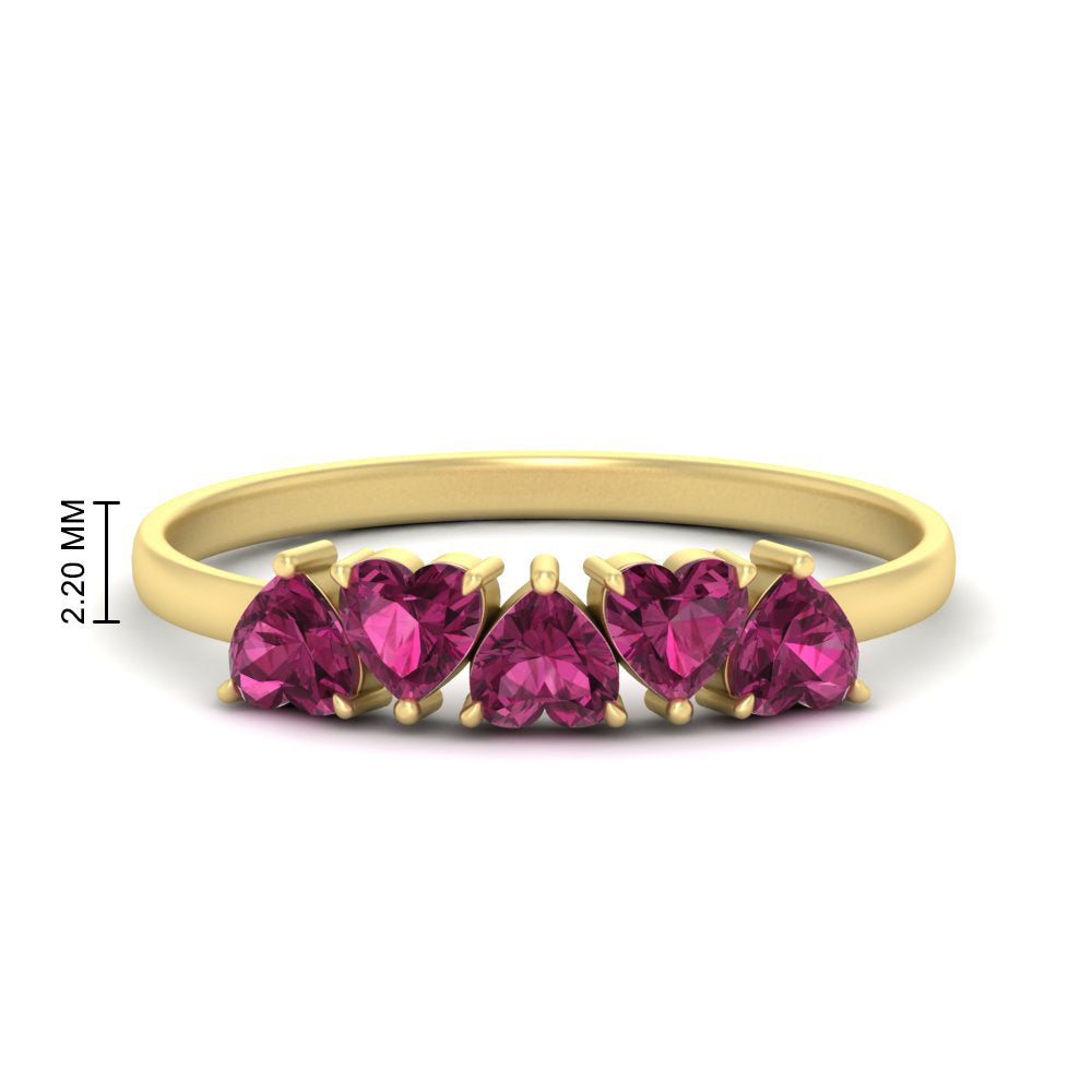 1.50-carat-anniversary-wedding-ring-heart-shape-pink-sapphire-in-yellow-gold-FD9600HTBGSADRPI-1.50CT-NL-YG-HW