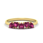 Load image into Gallery viewer, 1.50-carat-anniversary-wedding-ring-heart-shape-pink-sapphire-in-yellow-gold-FD9600HTBGSADRPI-1.50CT-NL-YG
