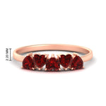 Load image into Gallery viewer, 1.50-carat-anniversary-wedding-ring-heart-shape-ruby-in-rose-gold-FD9600HTBGRUDR-1.50CT-NL-RG-HW
