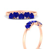 Load image into Gallery viewer, 1.50-carat-anniversary-wedding-ring-heart-shape-sapphire-in-rose-gold-FD9600HTBGSABLANGLE3-1.50CT-NL-RG