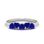 Load image into Gallery viewer, 1.50-carat-anniversary-wedding-ring-heart-shape-sapphire-in-white-gold-FD9600HTBGSABL-1.50CT-NL-WG
