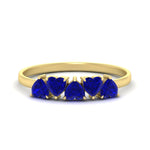 Load image into Gallery viewer, 1.50-carat-anniversary-wedding-ring-heart-shape-sapphire-in-yellow-gold-FD9600HTBGSABL-1.50CT-NL-YG
