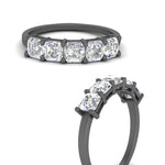 Load image into Gallery viewer, 1.50-carat-basket-5-asscher-cut-wedding-ring-in-black-gold-FD10118B-0.30-ANGLE3-NL-BG
