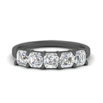 Load image into Gallery viewer, 1.50-carat-basket-5-asscher-cut-wedding-ring-in-black-gold-FD10118B-0.30-ANGLE3-NL-BG
