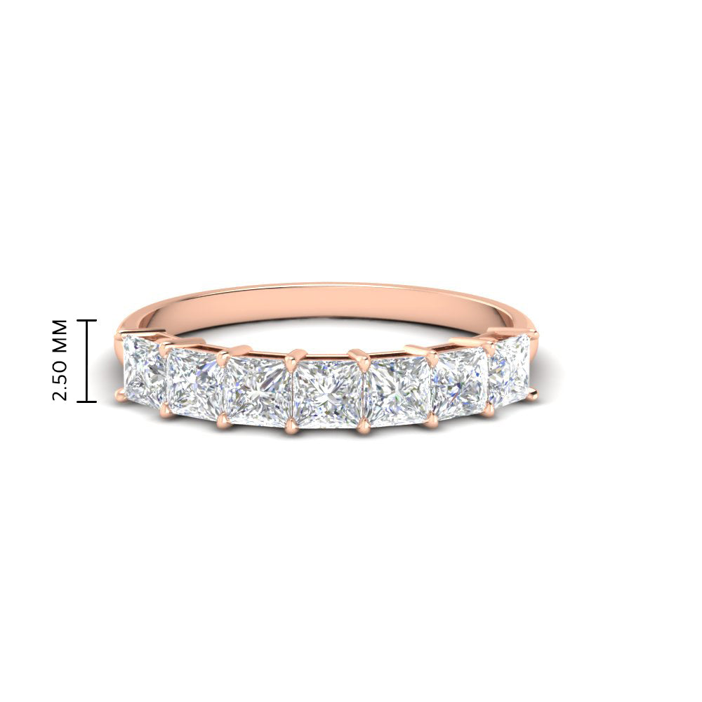 Basket Set Princess Cut Ring Band