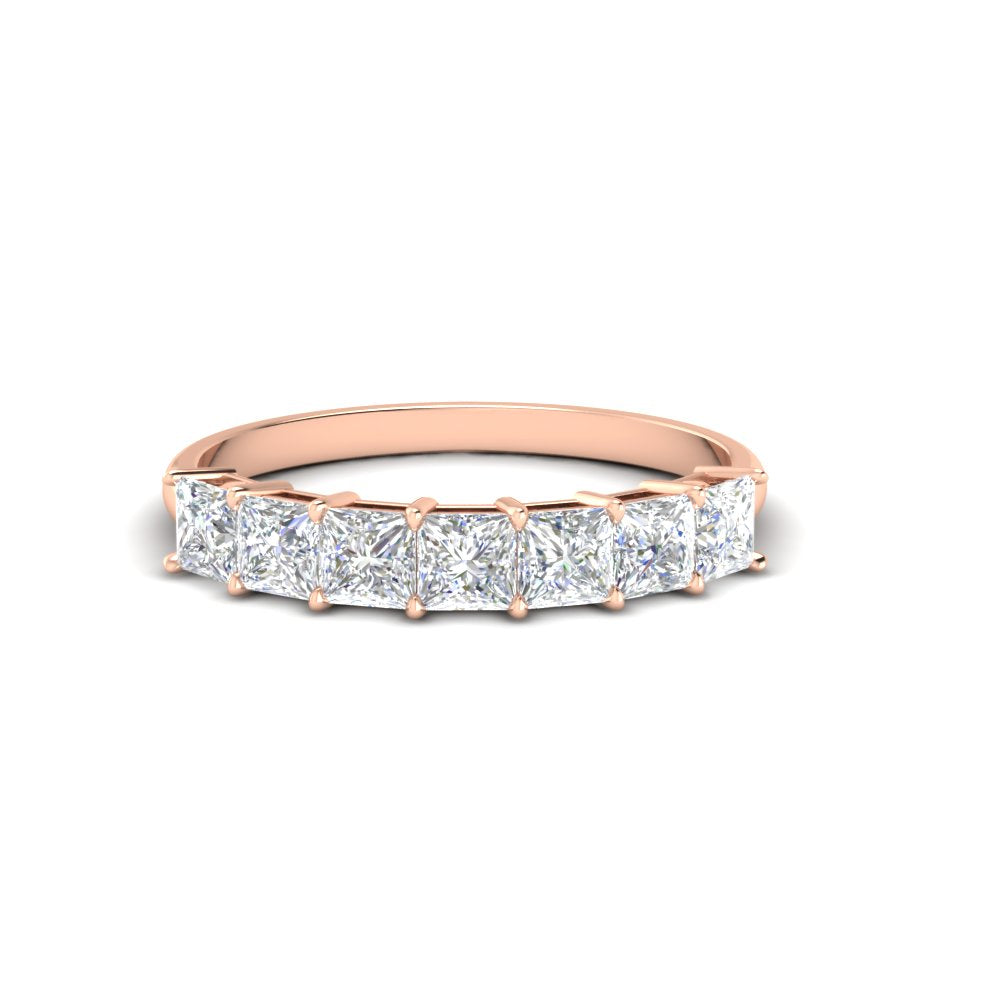 Basket Set Princess Cut Ring Band