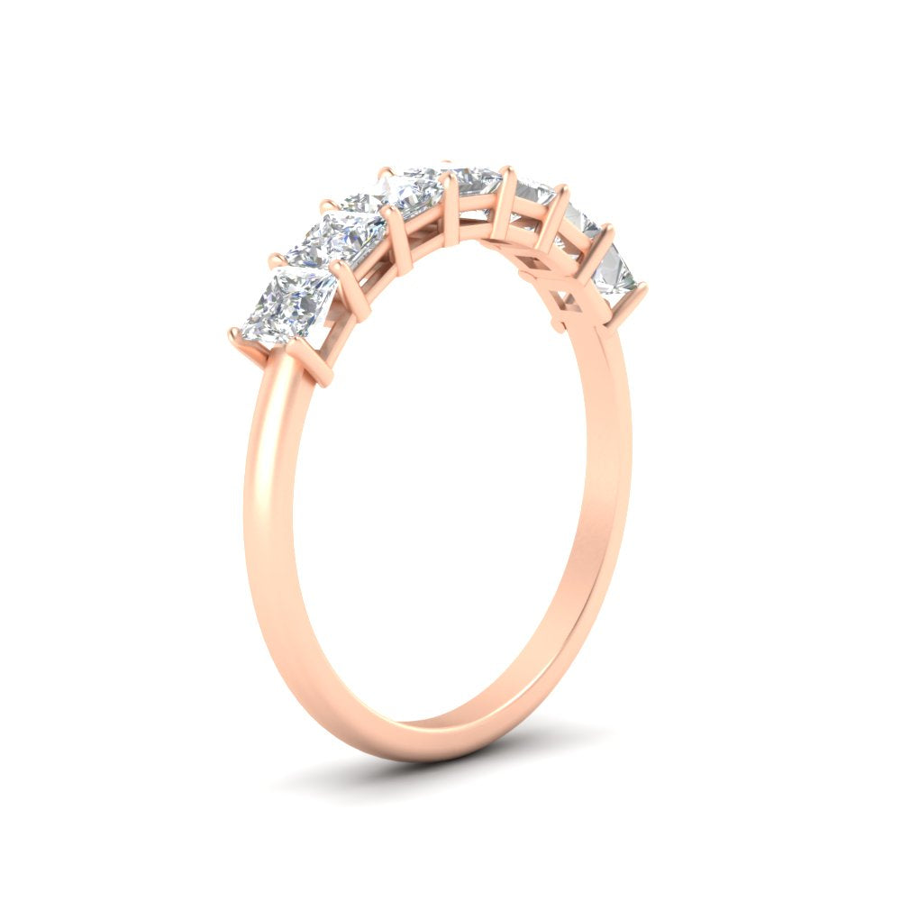 Basket Set Princess Cut Ring Band