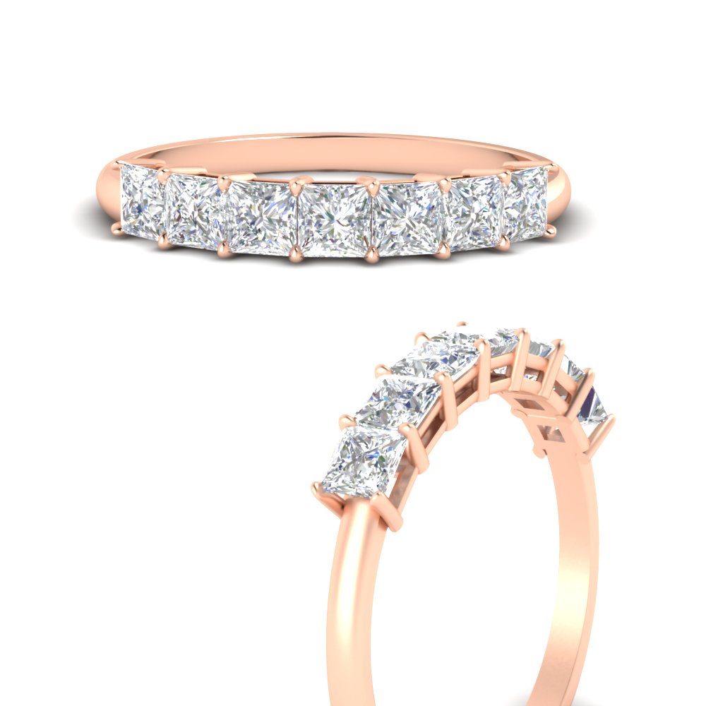 Basket Set Princess Cut Ring Band