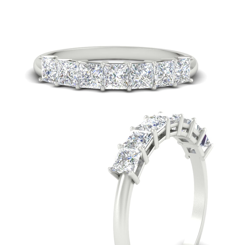 Basket Set Princess Cut Ring Band