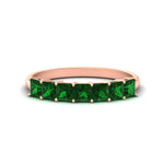Load image into Gallery viewer, 1.50-carat-basket-set-princess-cut-emerald-ring-in-rose-gold-fdwb179prgemgrsleep-1.50ct-nl-rg.jpg