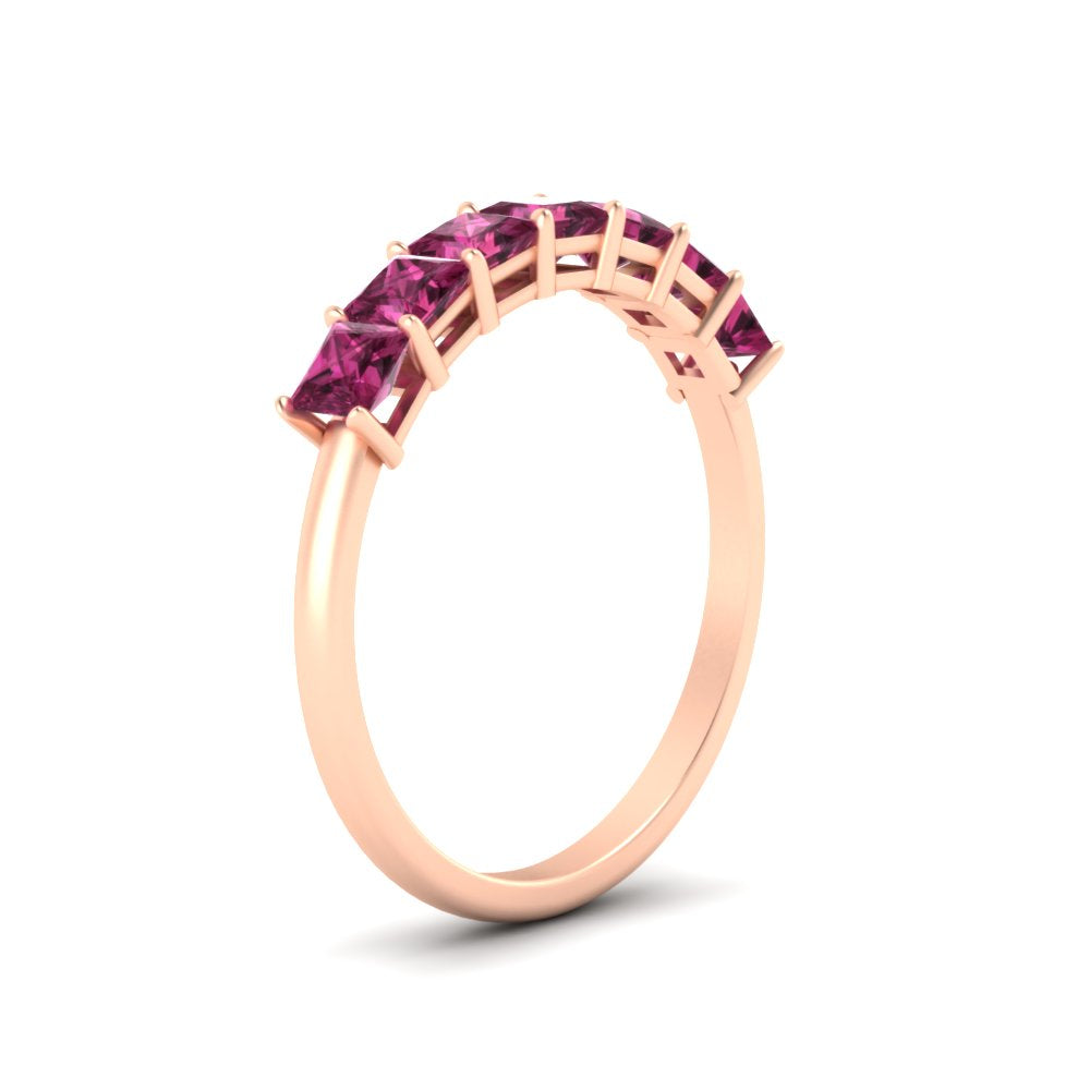 Basket Set Princess Cut Ring Band