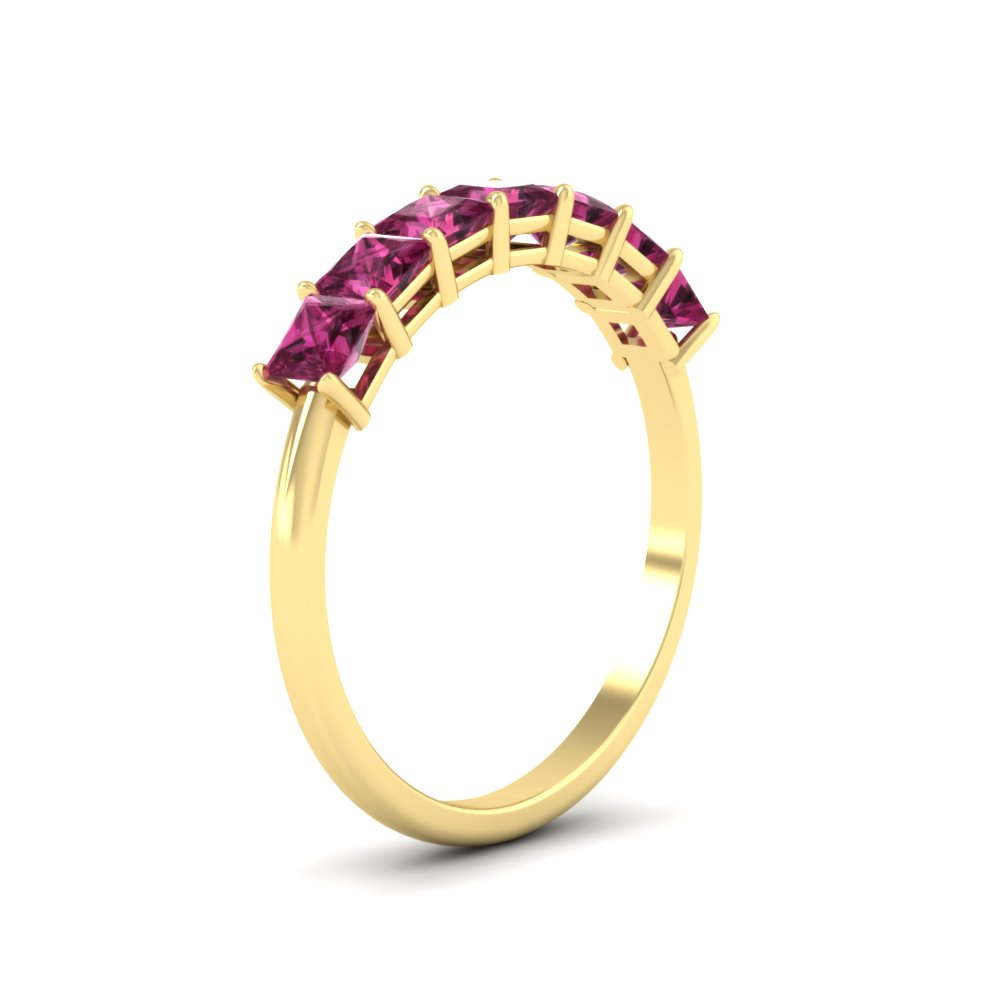 Basket Set Princess Cut Ring Band