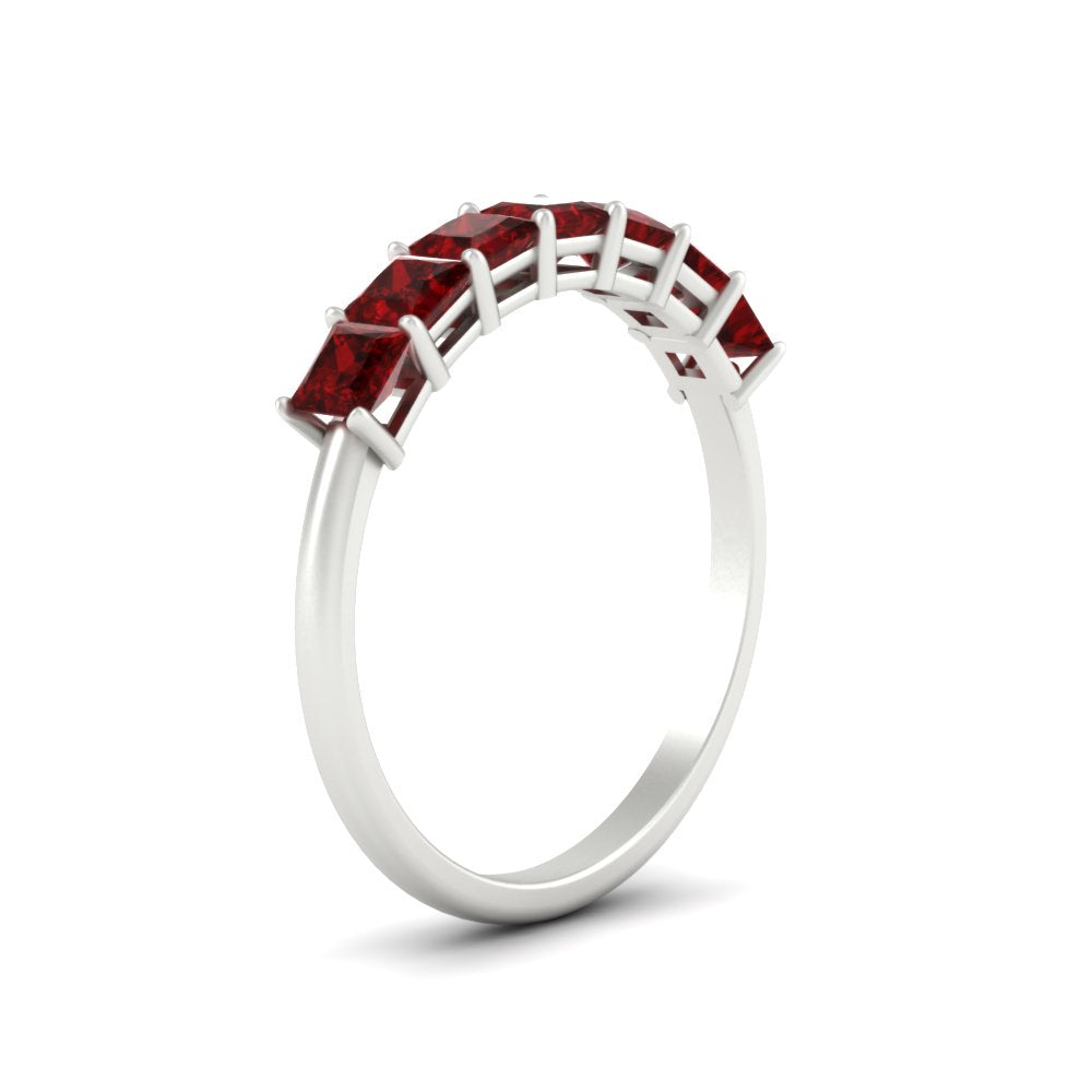 Basket Set Princess Cut Ring Band