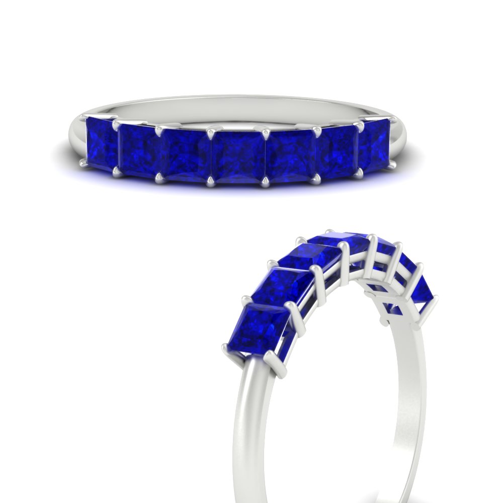 Basket Set Princess Cut Ring Band