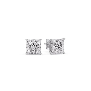 Princess-Cut Diamond Solitaire Stud Earrings [IGI Certified]
