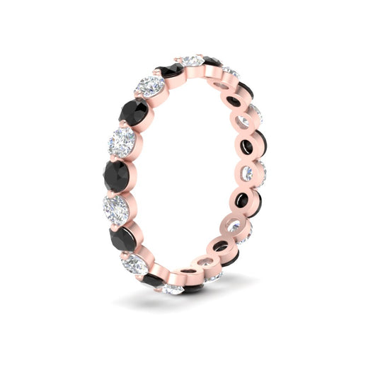 1.50 Ct Round Cut Diamond Single Prong Eternity Ring