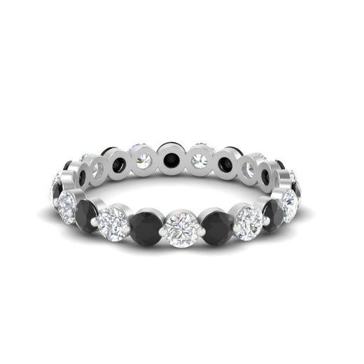 1.50 Ct Round Cut Diamond Single Prong Eternity Ring