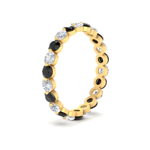 1.50 Ct Round Cut Diamond Single Prong Eternity Ring