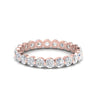 Load image into Gallery viewer, 1.50 Ct Round Cut Diamond Single Prong Eternity Ring