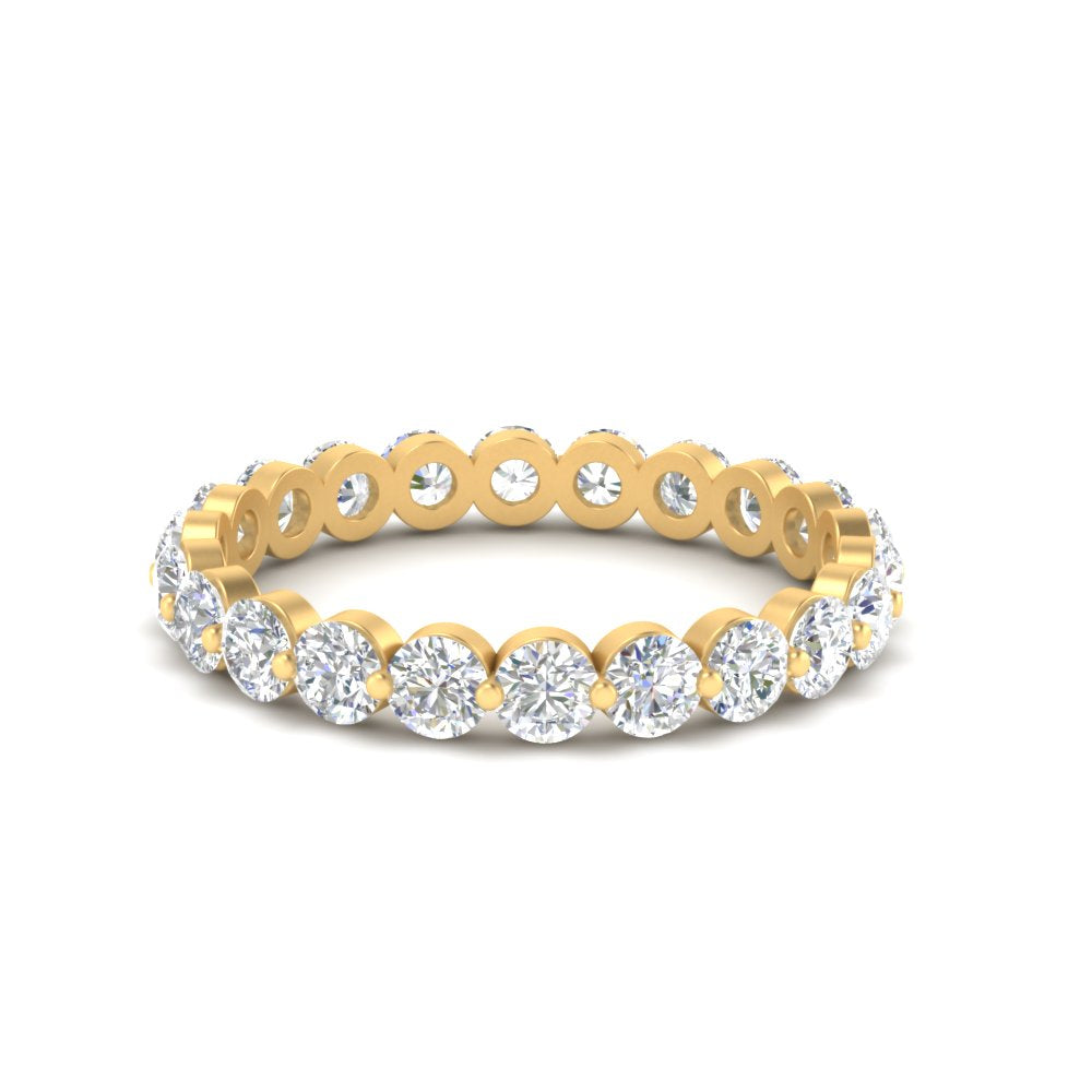 1.50 Carat Diamond Single Prong Wedding Eternity Ring