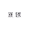 Load image into Gallery viewer, Stylish Princess Bezel Diamond Studs