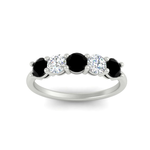 1.50-carat-five-stone-diamond-and-black-diamond-wedding-band-in-white-gold-FDENS141ROBGBLACKANGLE3-1.50CT-NL-WG