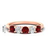 Load image into Gallery viewer, 1.50-carat-five-stone-diamond-and-ruby-wedding-band-in-rose-gold-FDENS141ROBGRUDRANGLE3-1.50CT-NL-RG